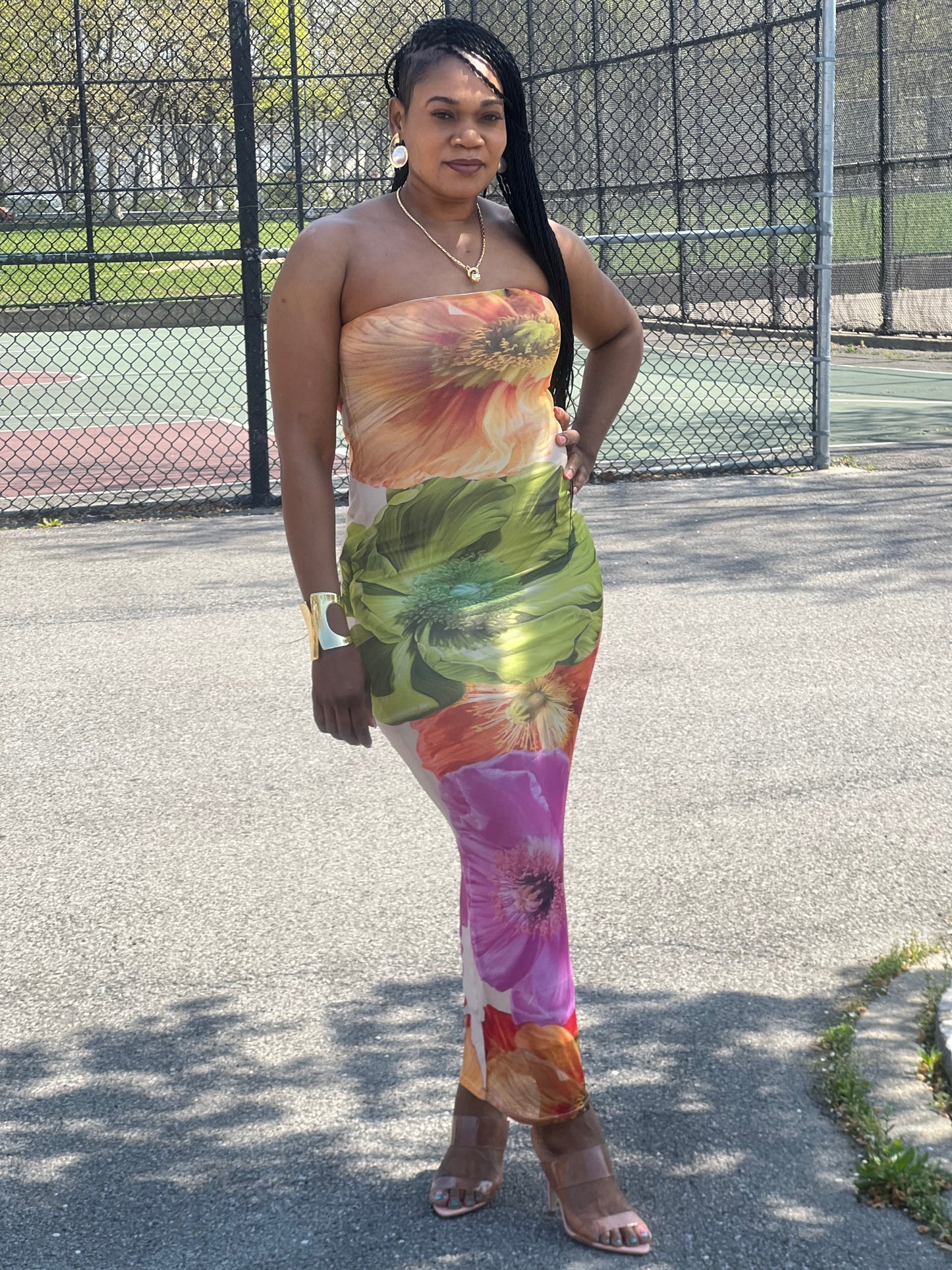 KIWI DELIGHT MIDI DRESS