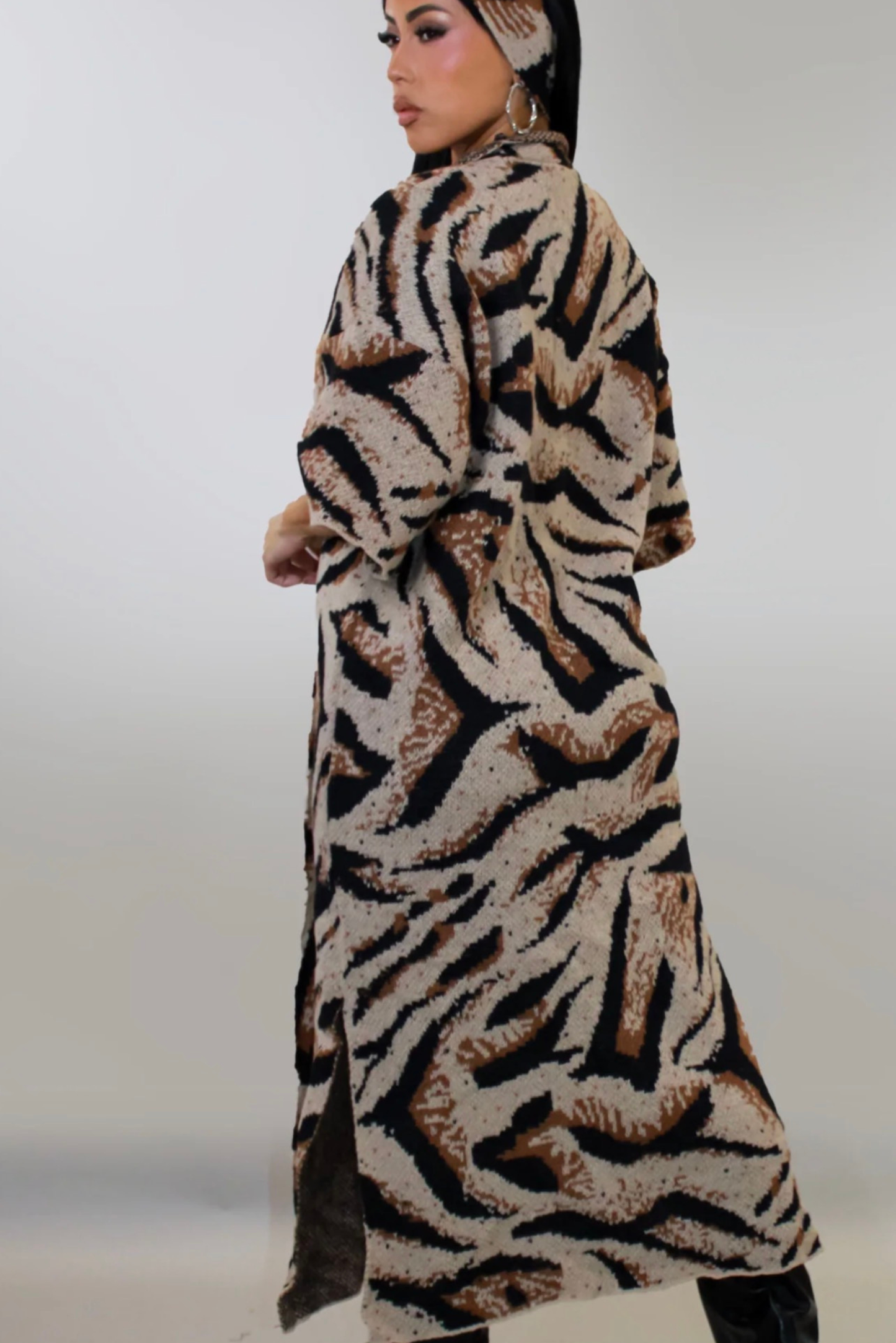 LEOPARD PRINT KIMONO