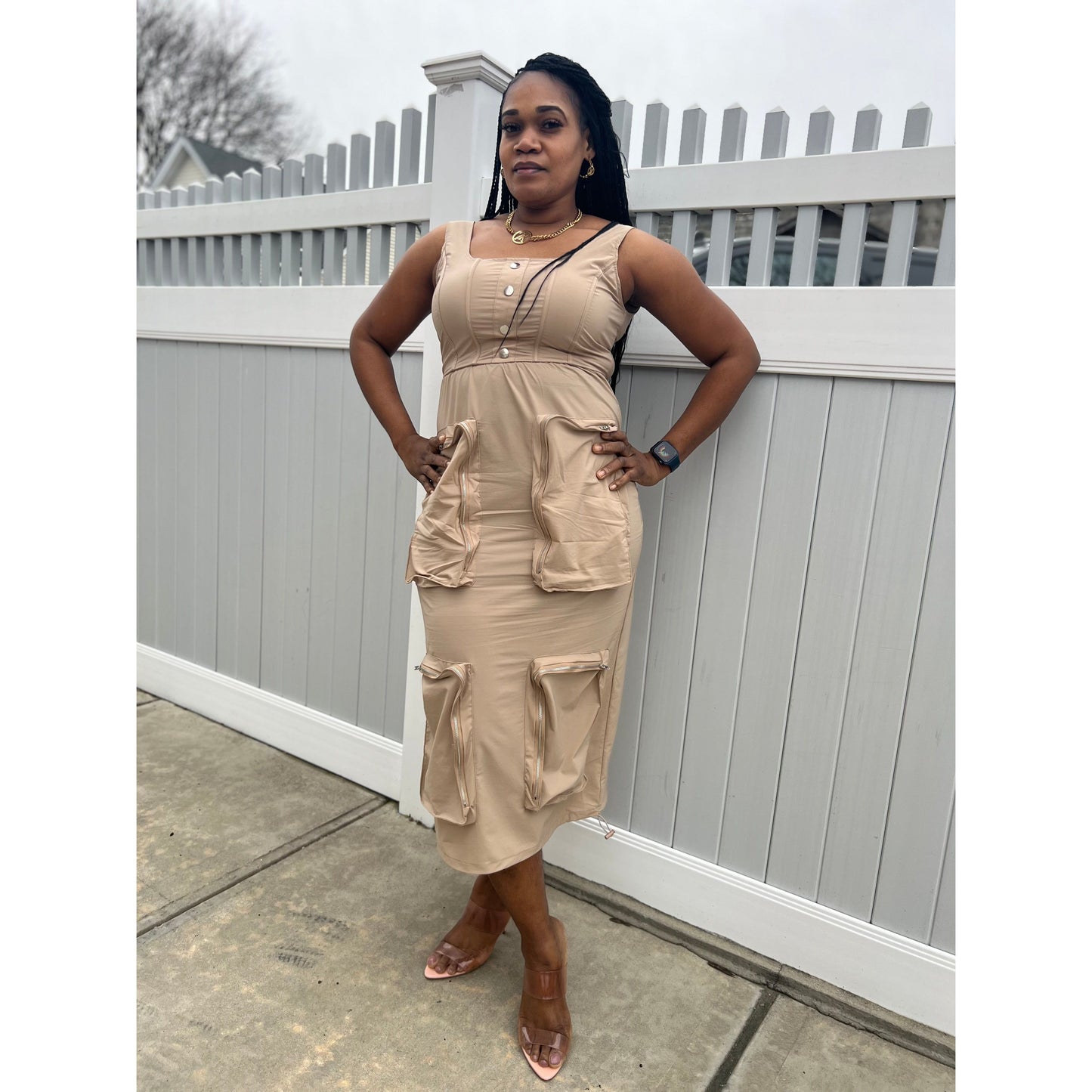 Cargo Midi dress